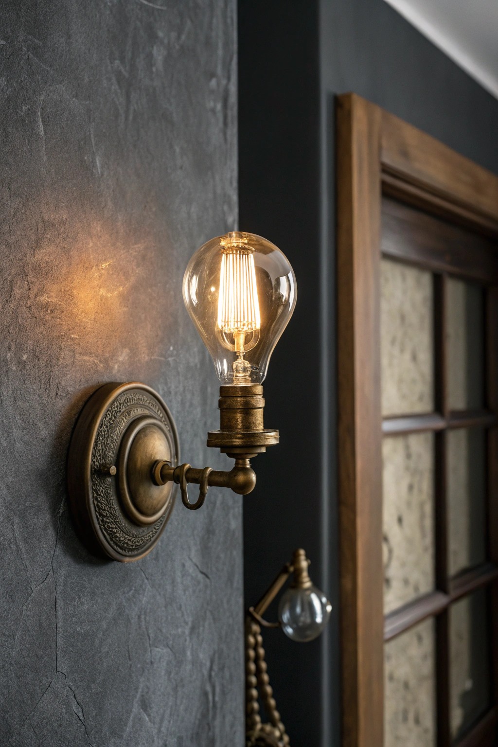 Illuminate your space with moody elegance—vintage-inspired sconces make every bathroom feel like a classic retreat.