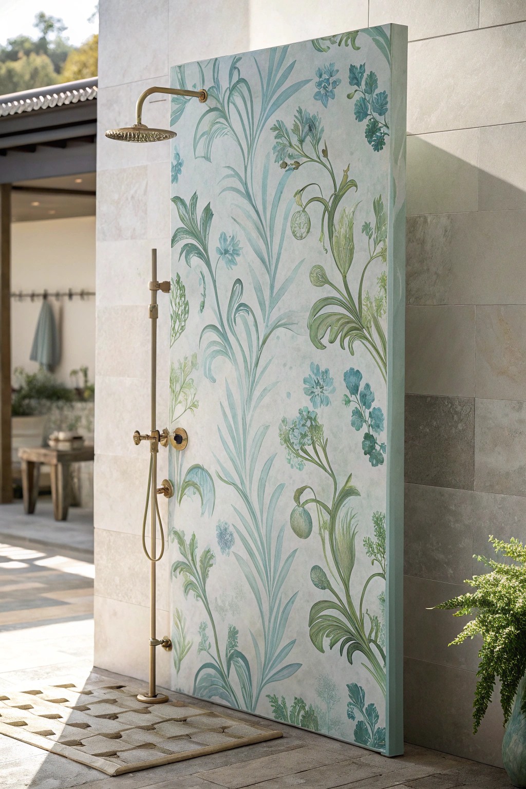 Transform your shower with a bespoke, art-inspired wall panel—where simplicity meets stunning craftsmanship.