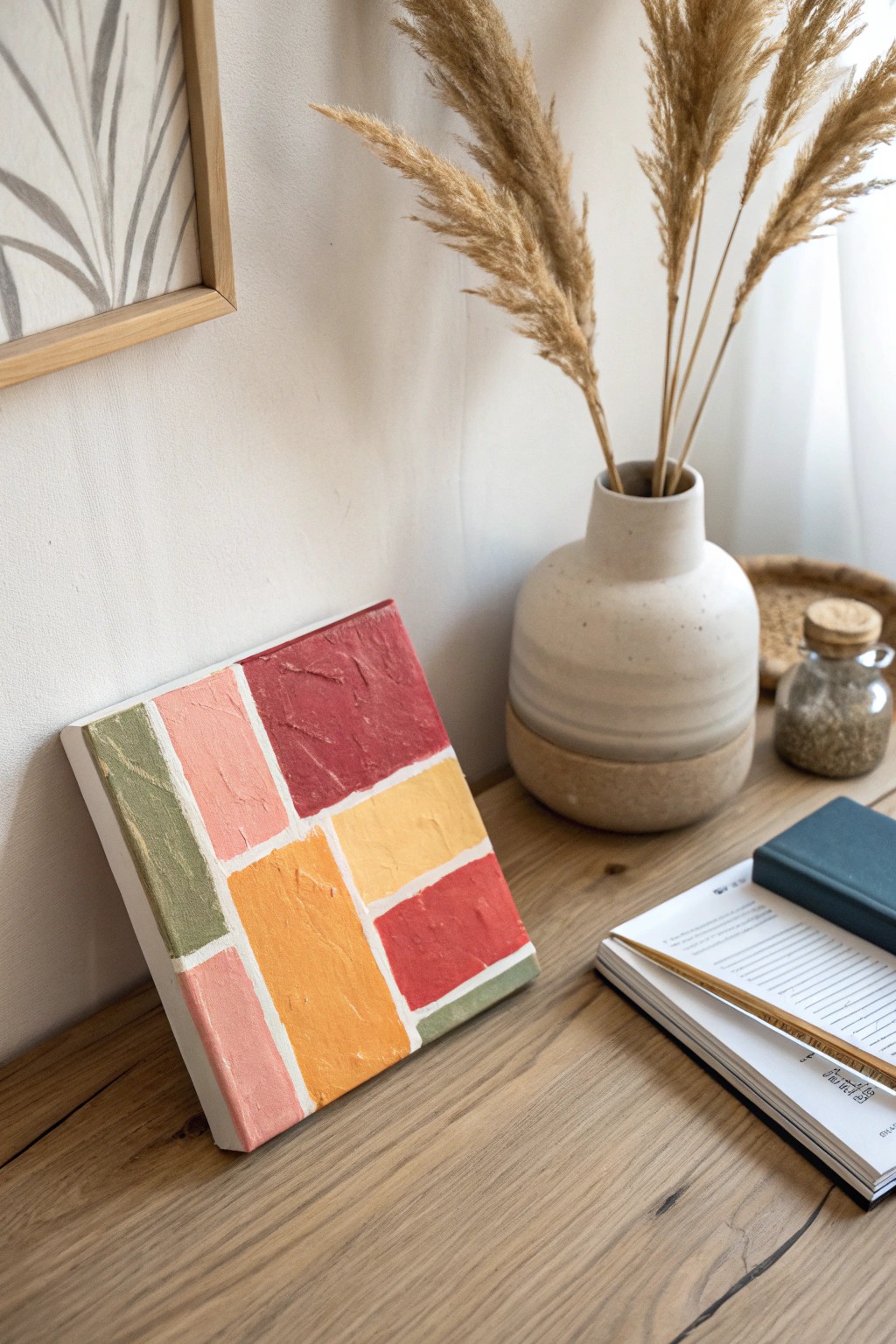 Bold color blocks—simple, striking, and crafted with heart.