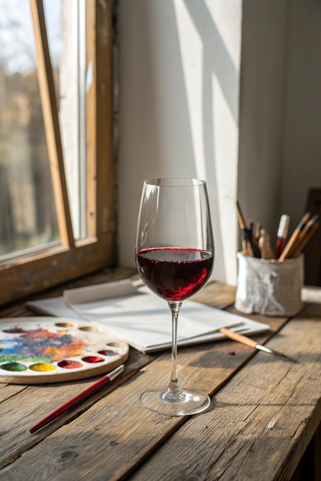 Sip, paint, and create memories at home—your perfect DIY wine & paint night.