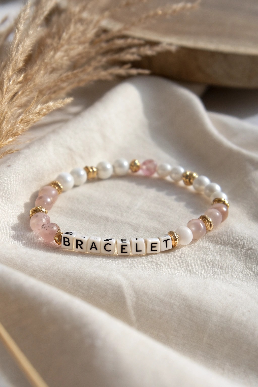 A personalized name bracelet: minimalist beauty with a heartfelt touch.