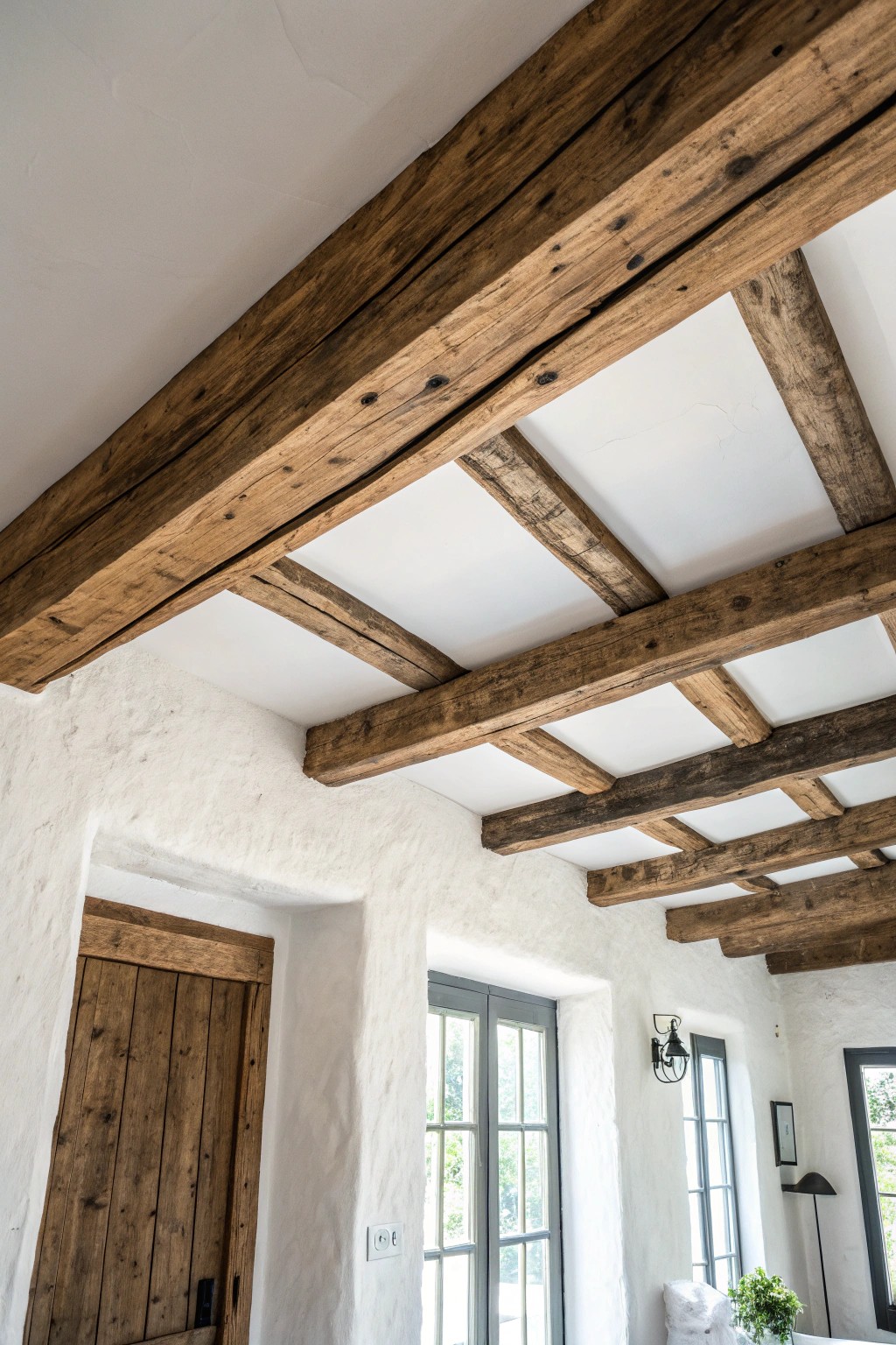Elevate your space with the timeless beauty of a reclaimed wood beam.