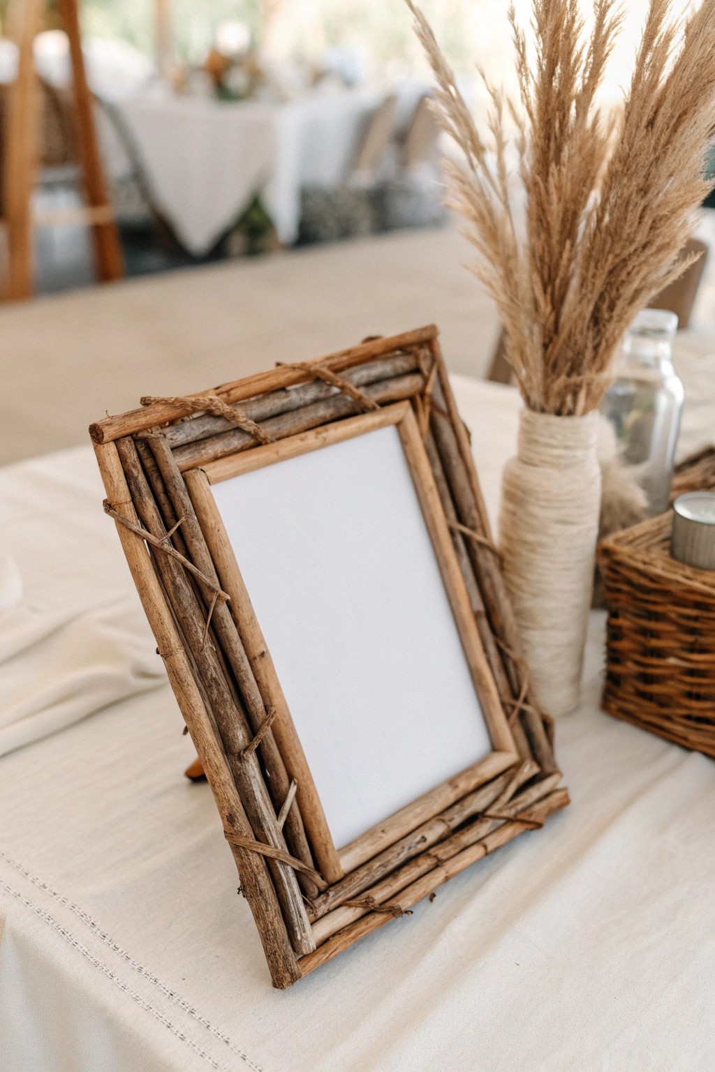 Bring the outdoors in with this beautifully rustic twig frame—nature’s artistry for your favorite memories.
