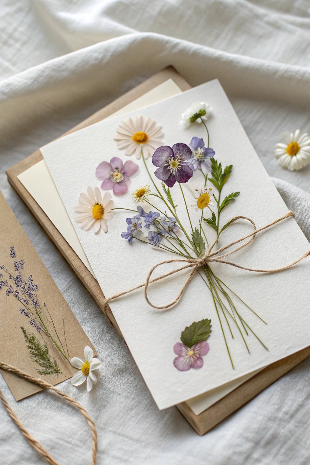 Celebrate Easter with handcrafted pressed flower cards—nature’s art on paper.