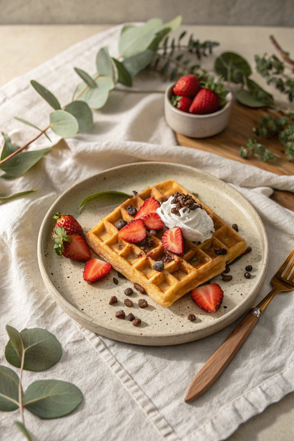 Simple pleasures: a dreamy waffle brunch for Galentine’s Day