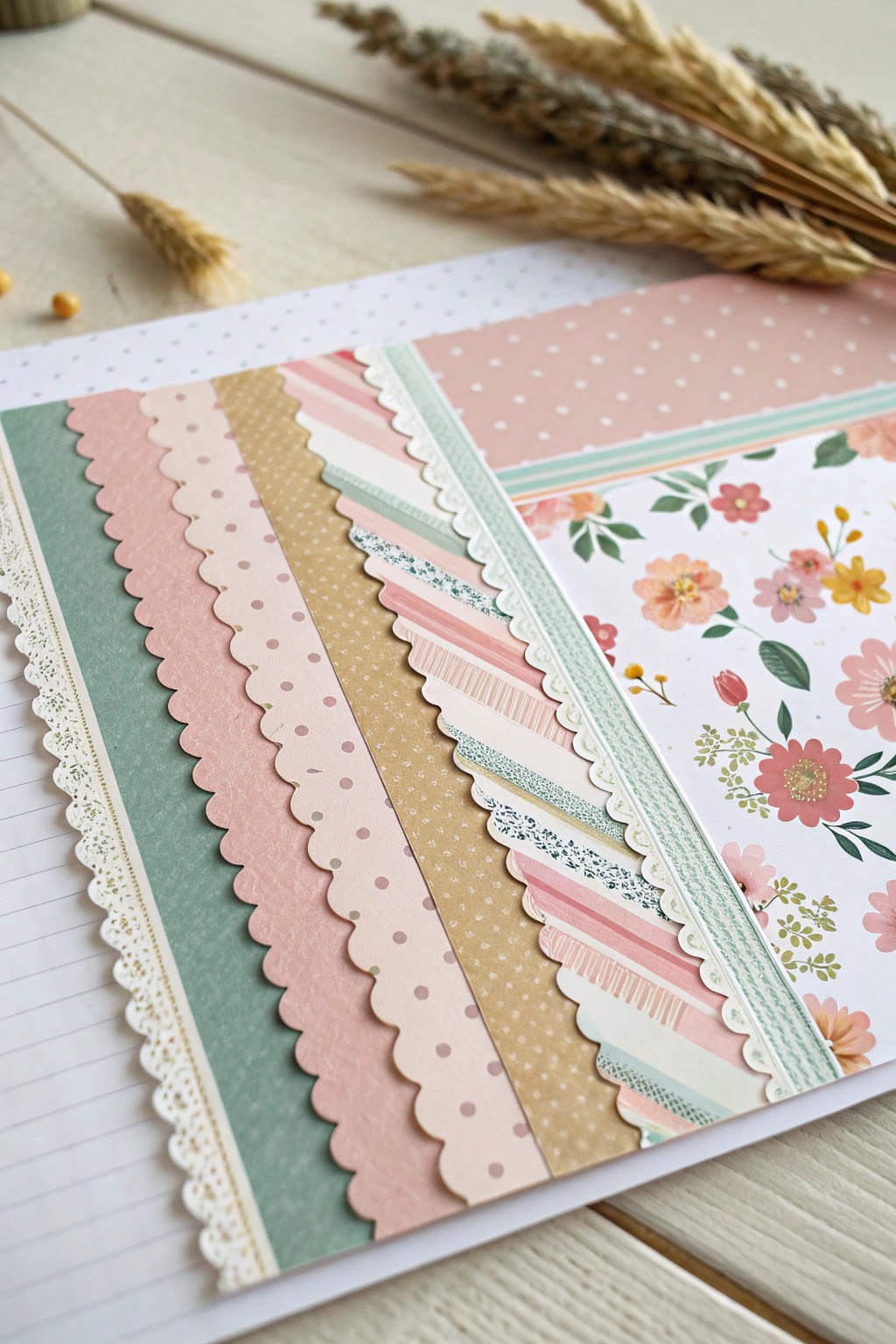 Layered paper borders: minimal, playful, and beautifully handcrafted.