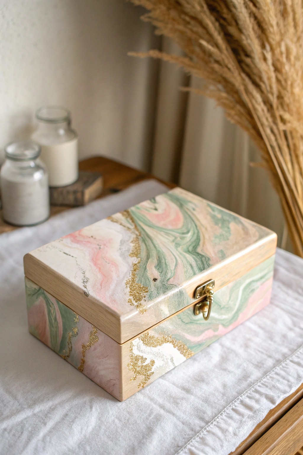 Transform everyday finds into art with dreamy acrylic pours on recycled treasures.