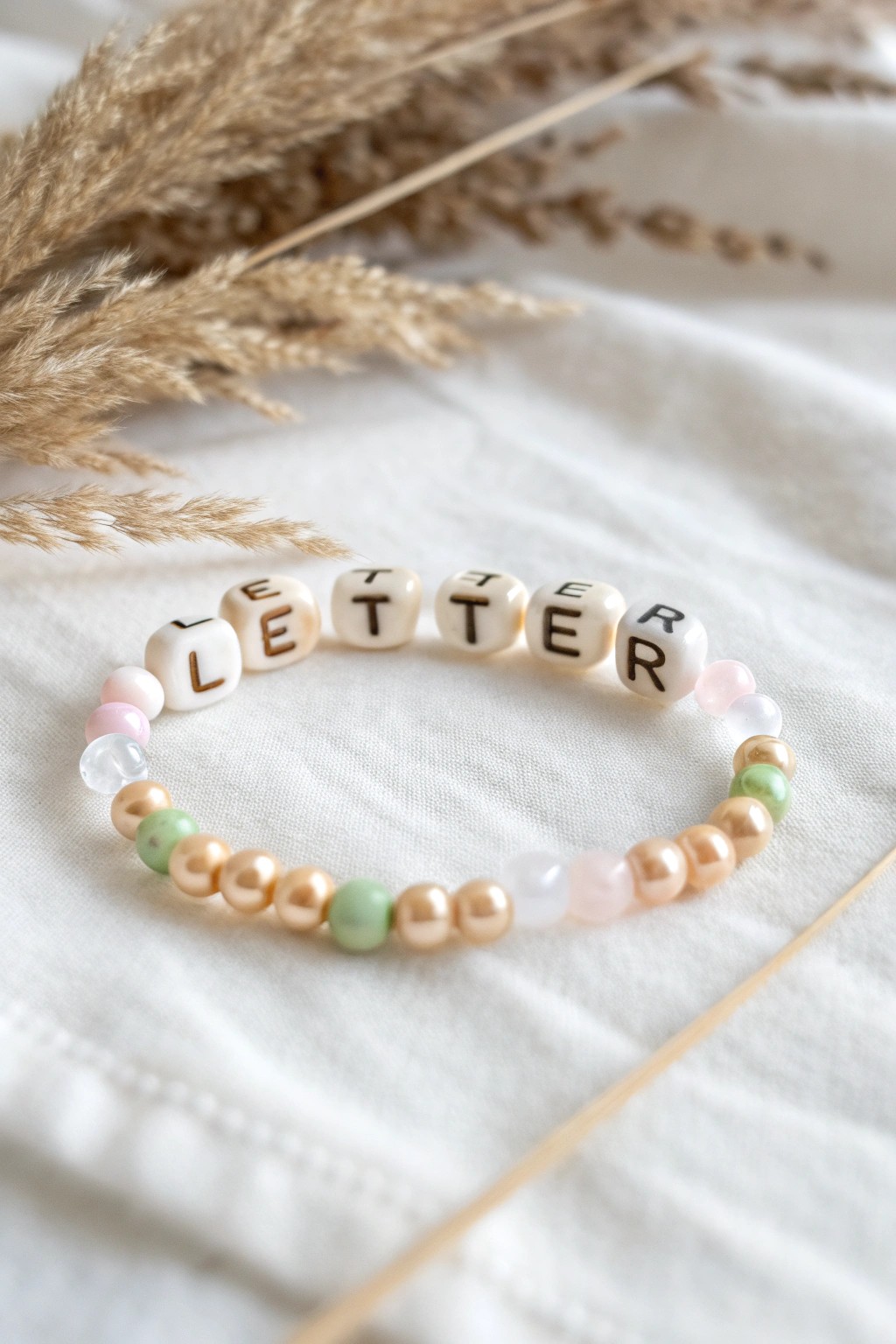 A secret message, beautifully hidden in your favorite minimalist bead bracelet.
