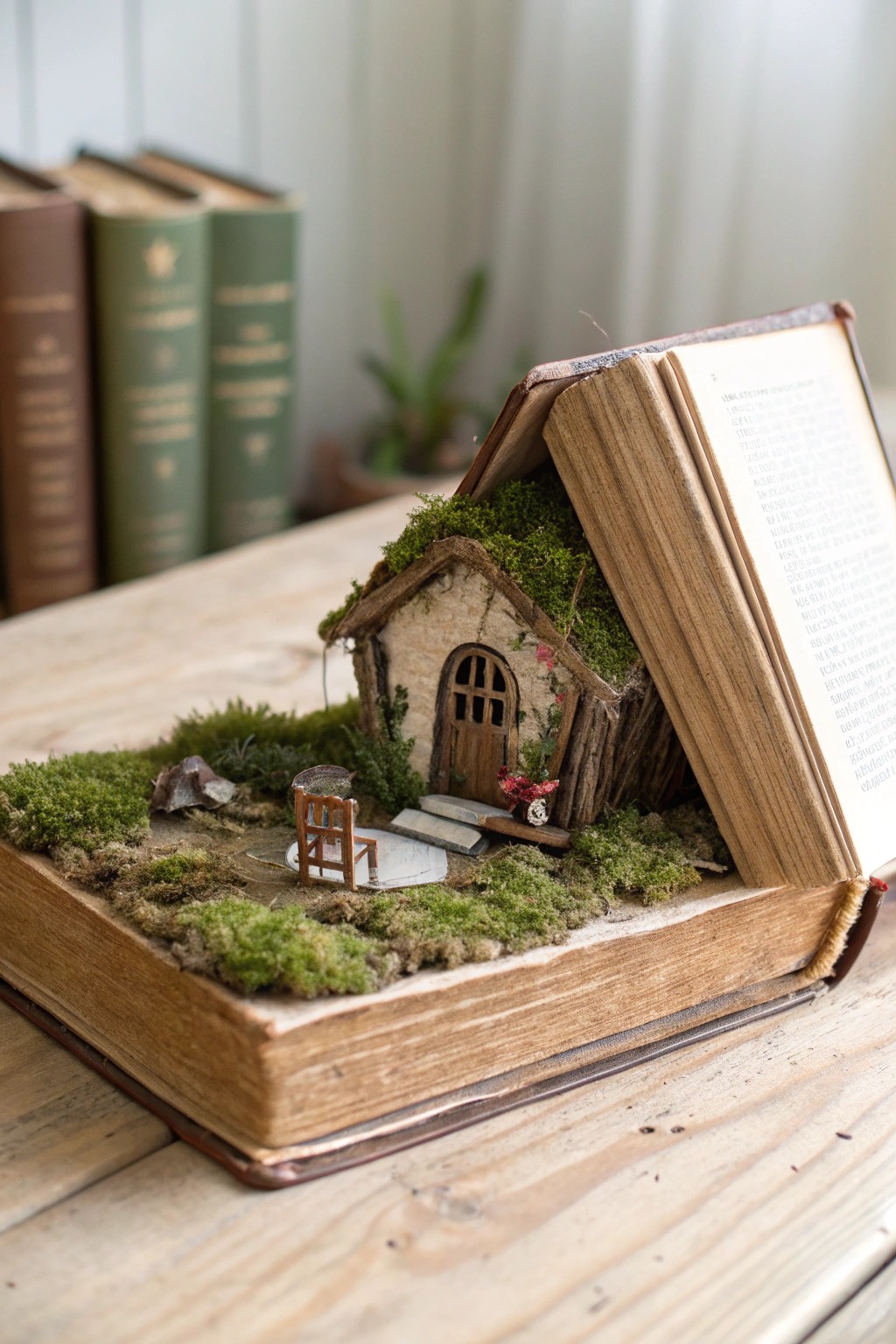 Unlock a hidden fairy world inside a vintage book—where stories and magic meet.