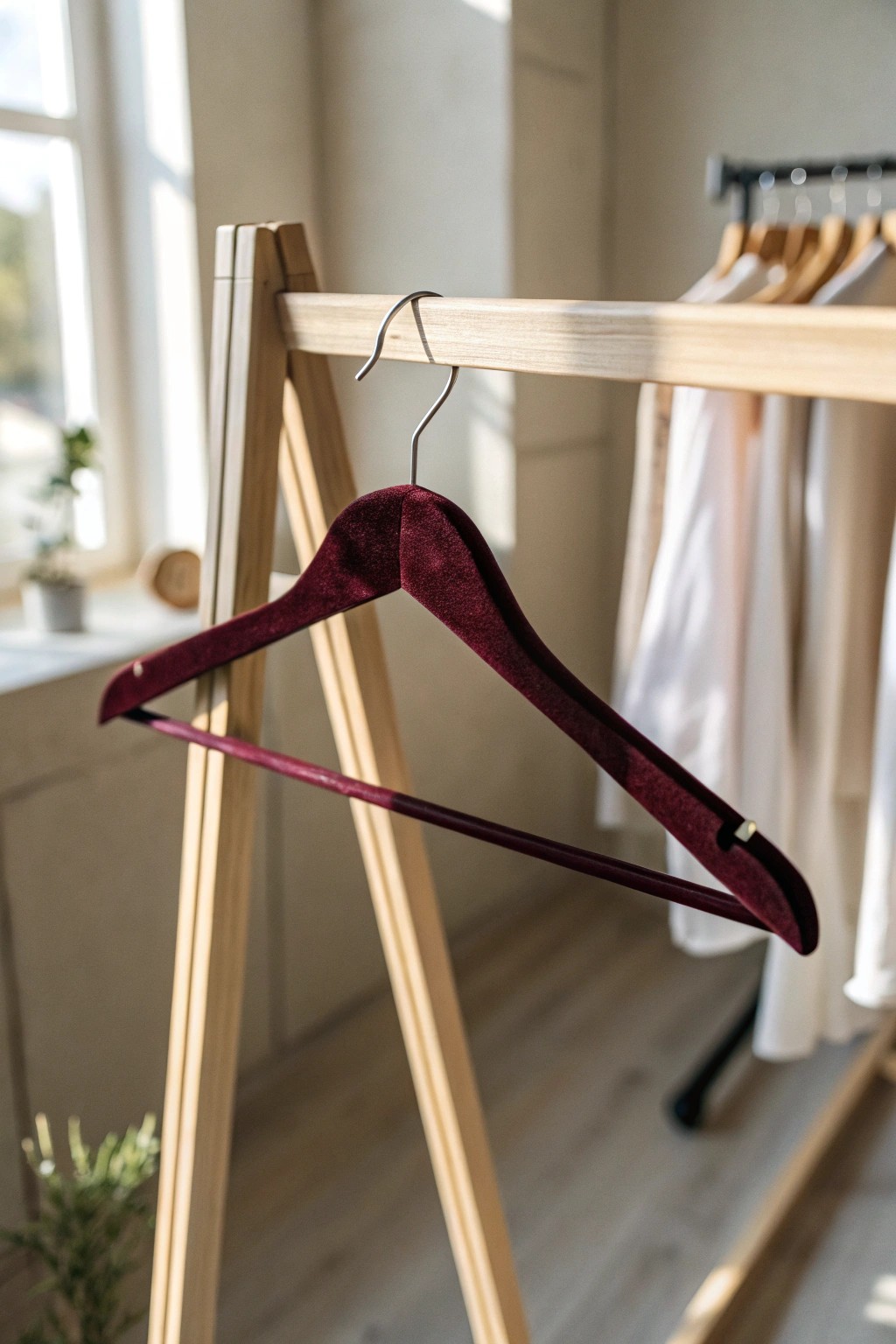 Simple switches, stunning results: elevate your closet with uniform velvet hangers.