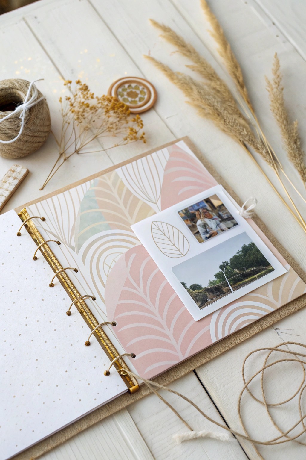 Mixing digital art with tactile textures—hybrid scrapbooking for a truly unique, feminine touch.