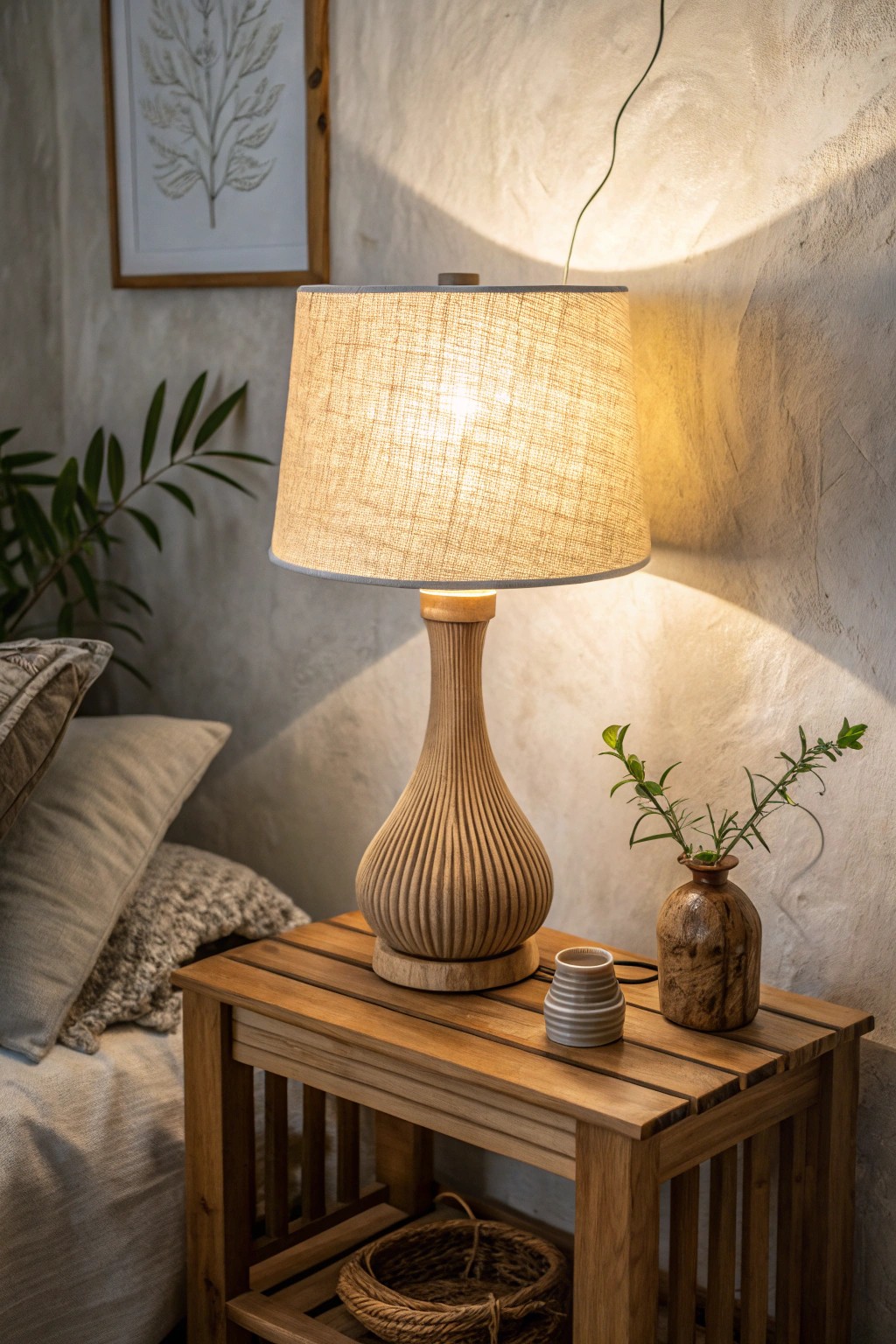Layered lighting transforms a studio apartment into a cozy, inviting sanctuary.
