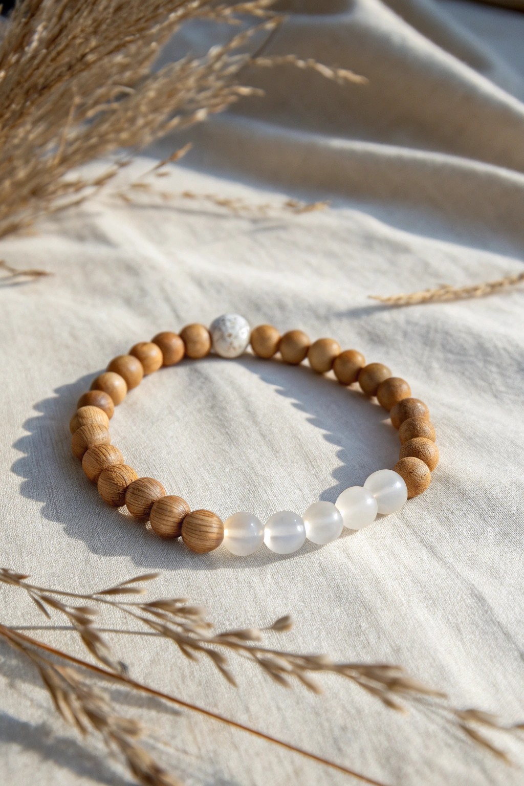 A touch of magic: minimalist glow-in-the-dark bracelet for cozy nights.