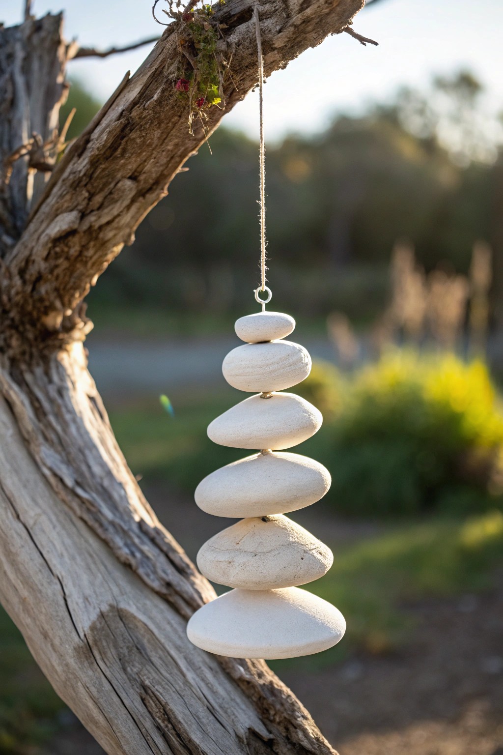 Dreamy clay garden sculpture: artistry in the breeze, crafted for serene outdoor spaces.