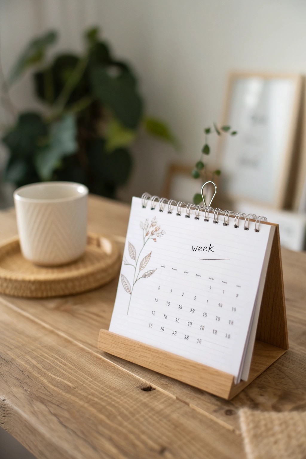 Elevate your desk with a handwritten flip calendar—where mindful scheduling meets timeless beauty.