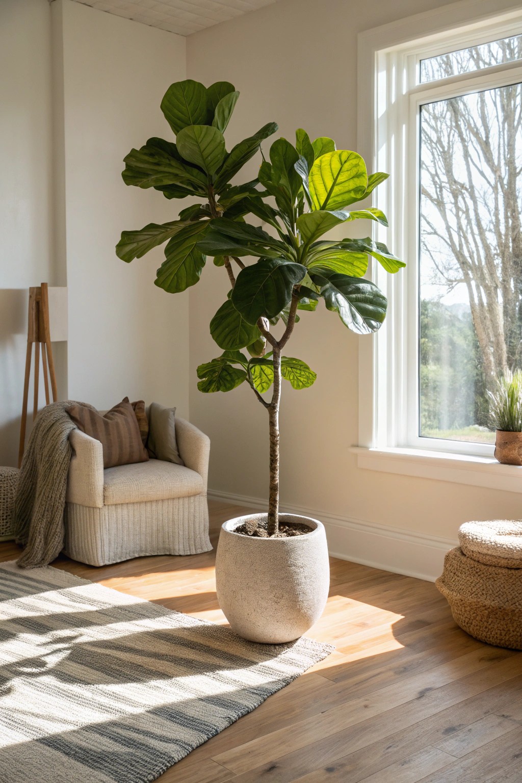 Bring nature indoors—a statement fiddle-leaf fig transforms your living space.