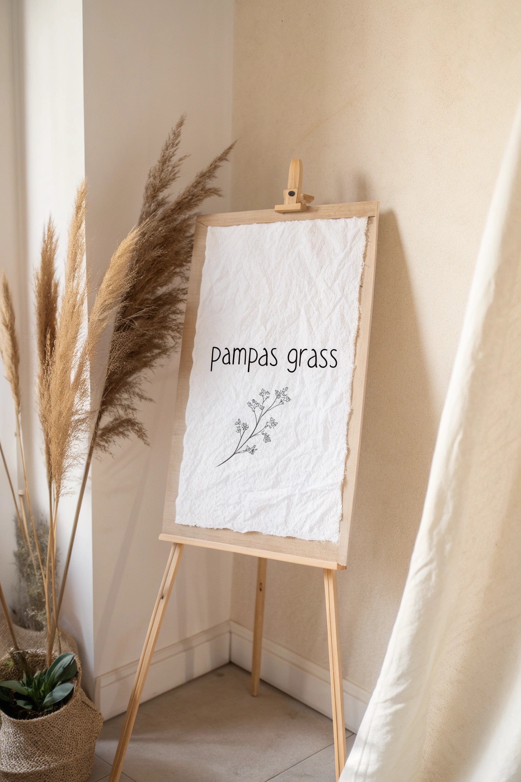 Whimsical hand-lettered quotes bring playful inspiration to your minimalist space.