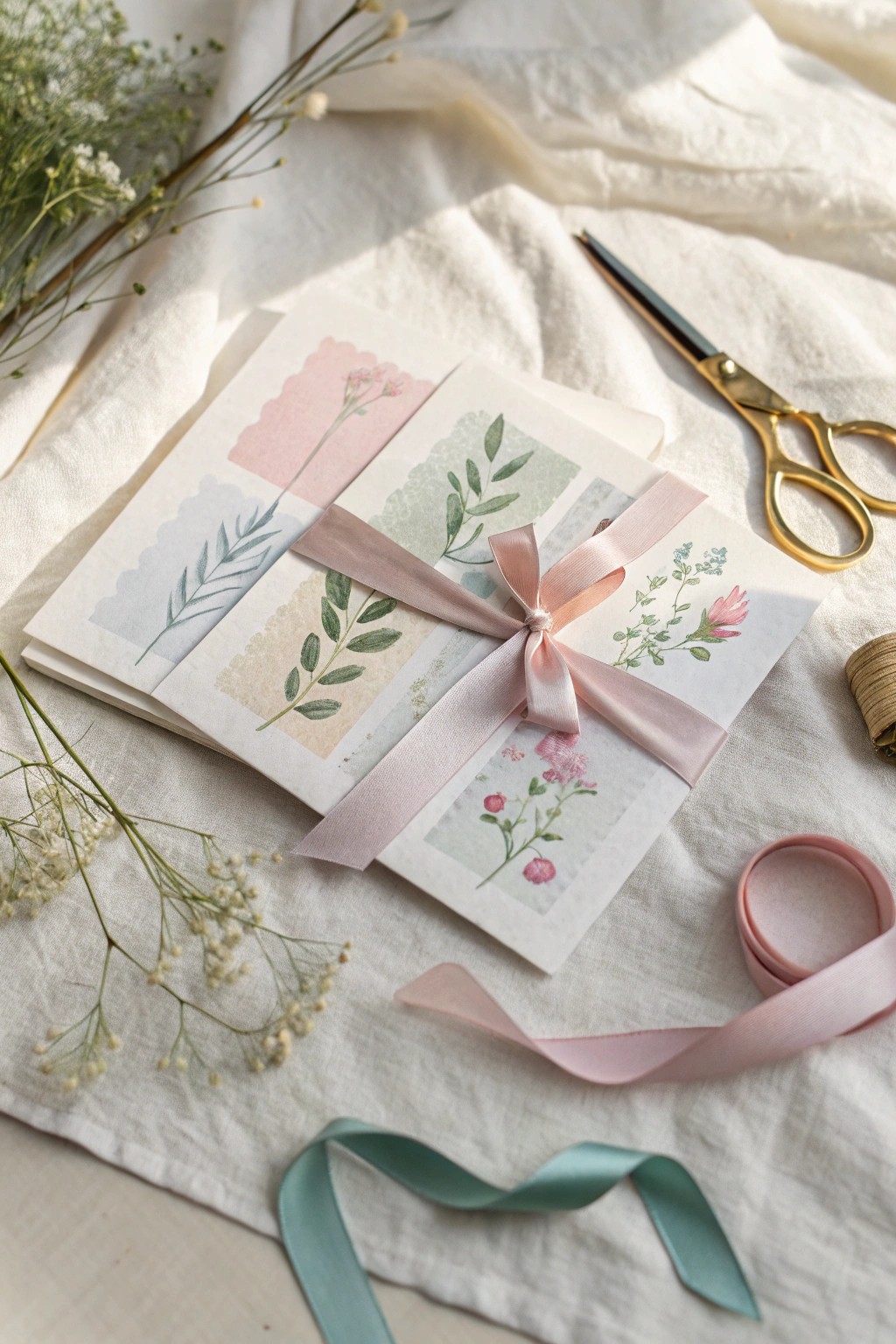 Create a meaningful anniversary card inspired by their wedding colors—simple, personal, and beautifully handmade.