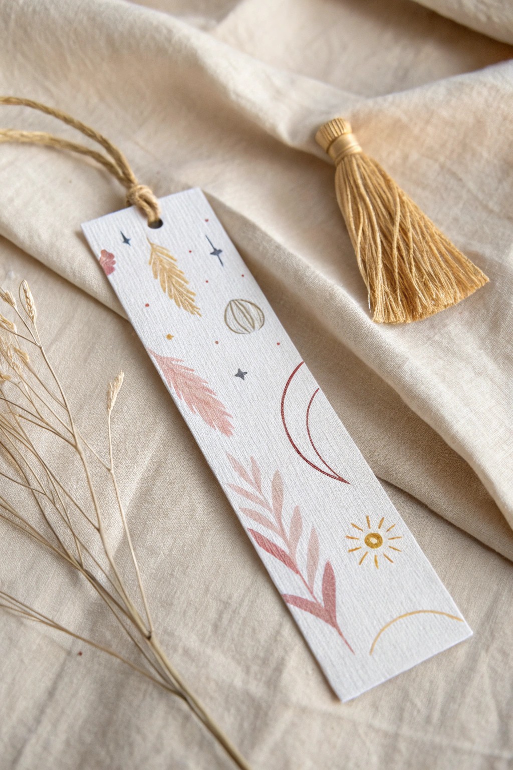 A touch of glow-in-the-dark magic brings minimalist bookmark design to life.