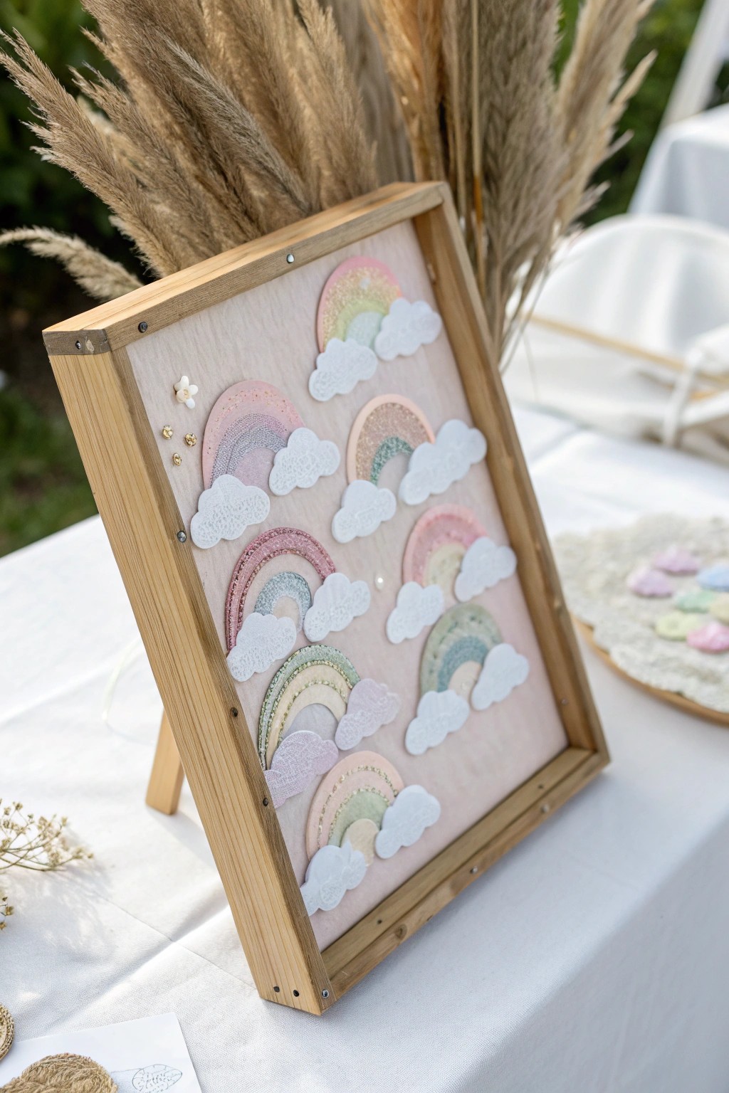 Let your imagination soar—create a dreamy mood board with clouds, shimmer, and a touch of magic.