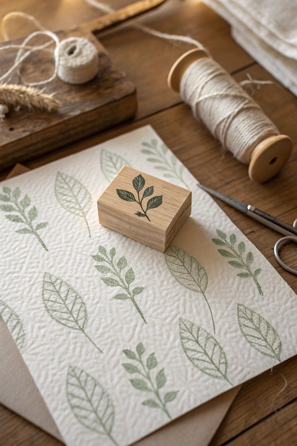 Hand-carved stamps: the perfect touch of artistry for your scrapbook pages.