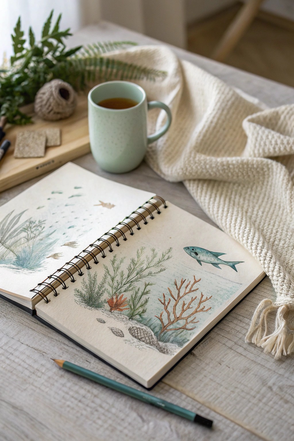 Dive into creativity—imagine your dream room transformed beyond reality in your sketchbook.