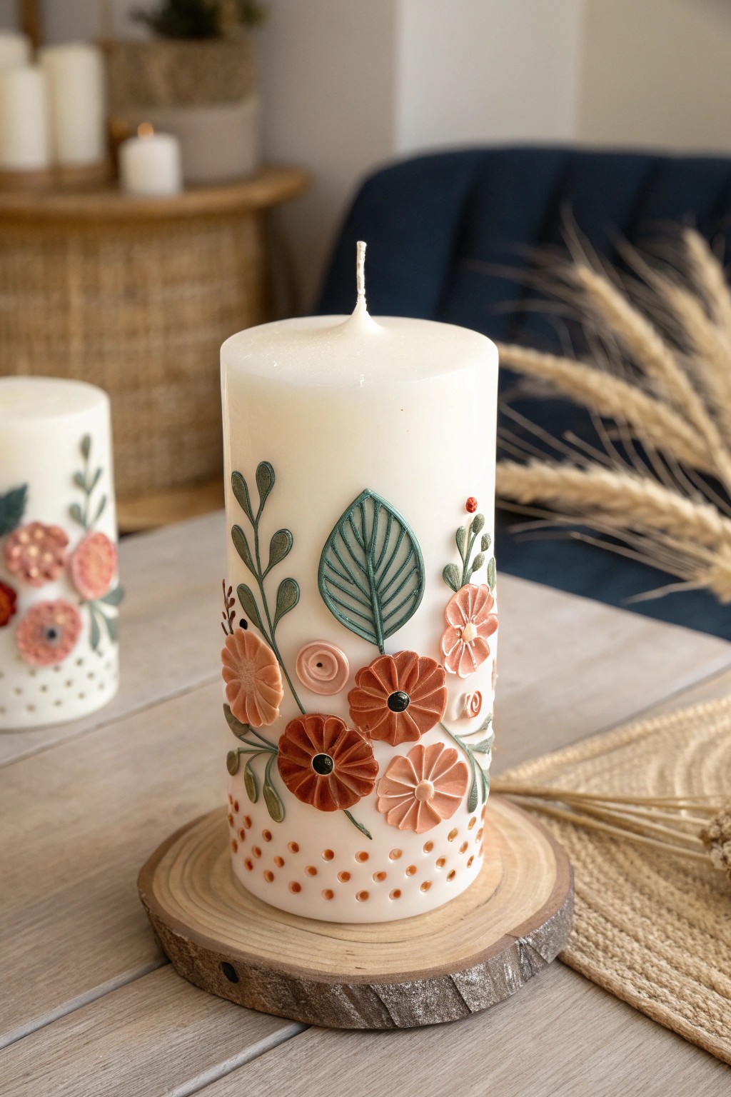 Elevate your candle game: Bold 3D wax designs for a playful, handcrafted look.