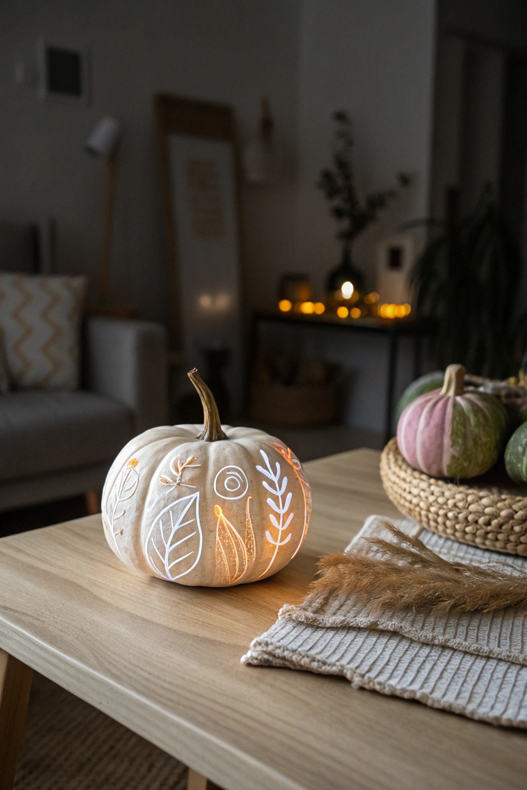 Enchant your evenings with a glowing mini pumpkin masterpiece.