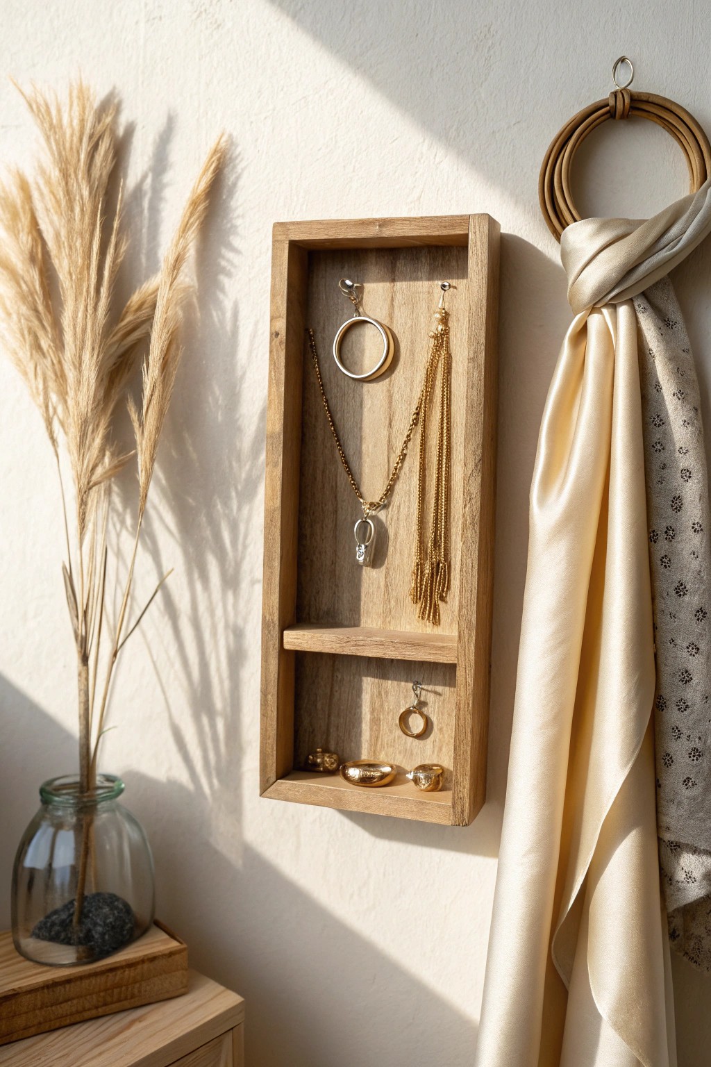 Elevate your closet: Curate a simple, beautiful display for your favorite accessories.