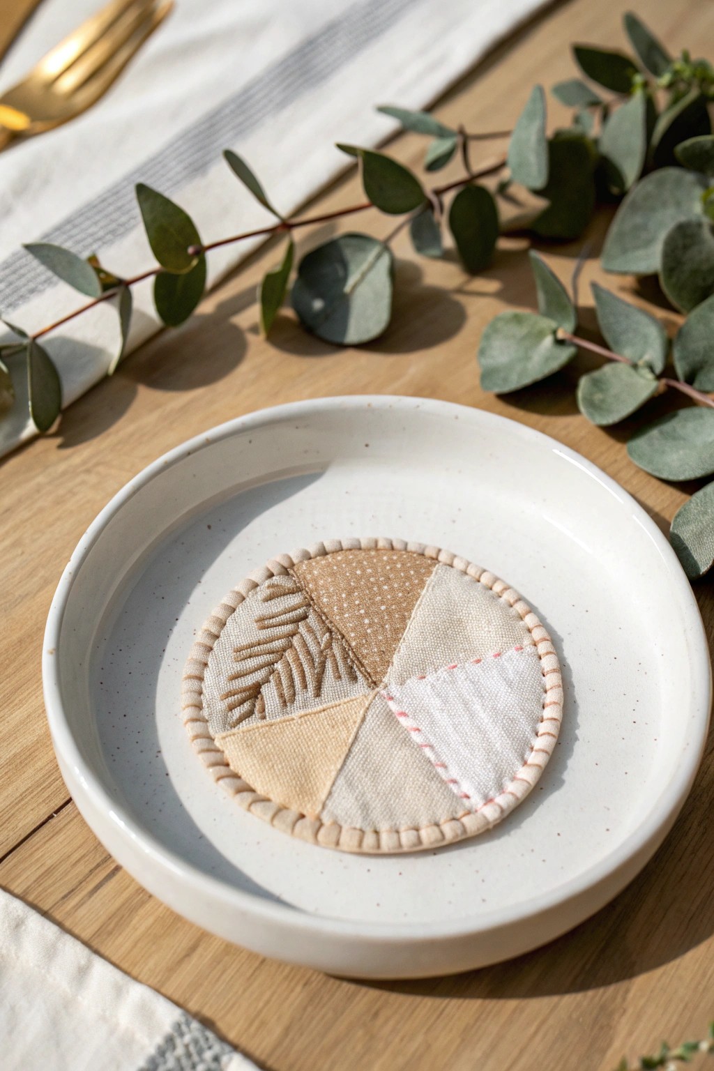 Upcycled fabric patch sticker: simple, soulful, and beautifully crafted.