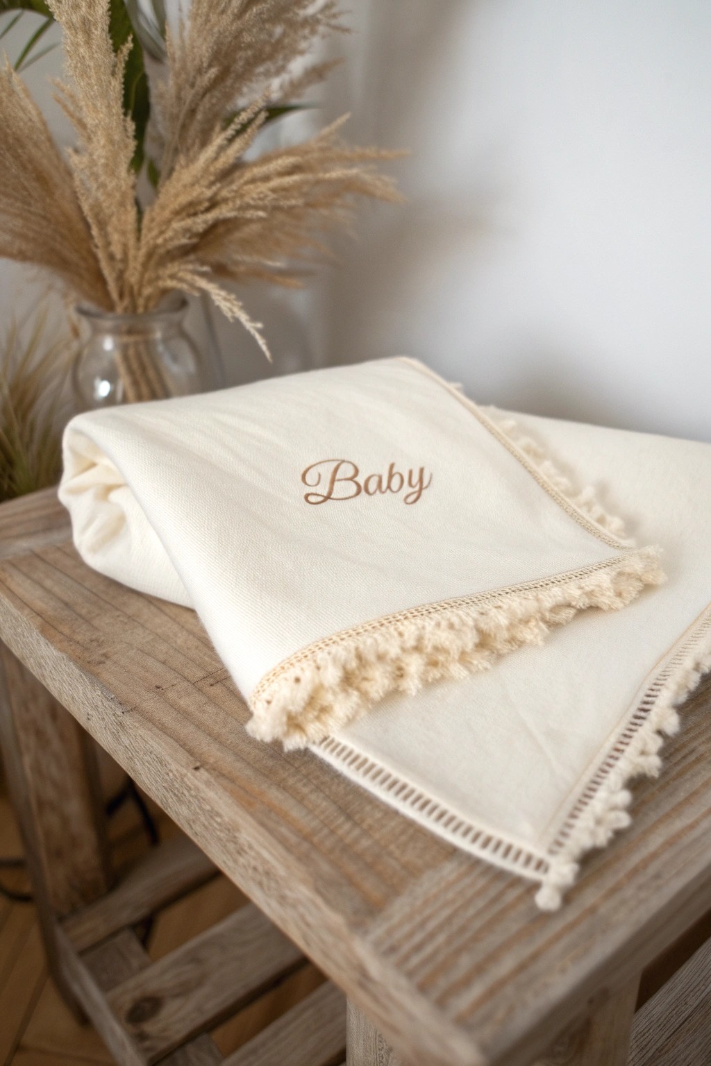 A personalized baby blanket: crafted with love, treasured for a lifetime.