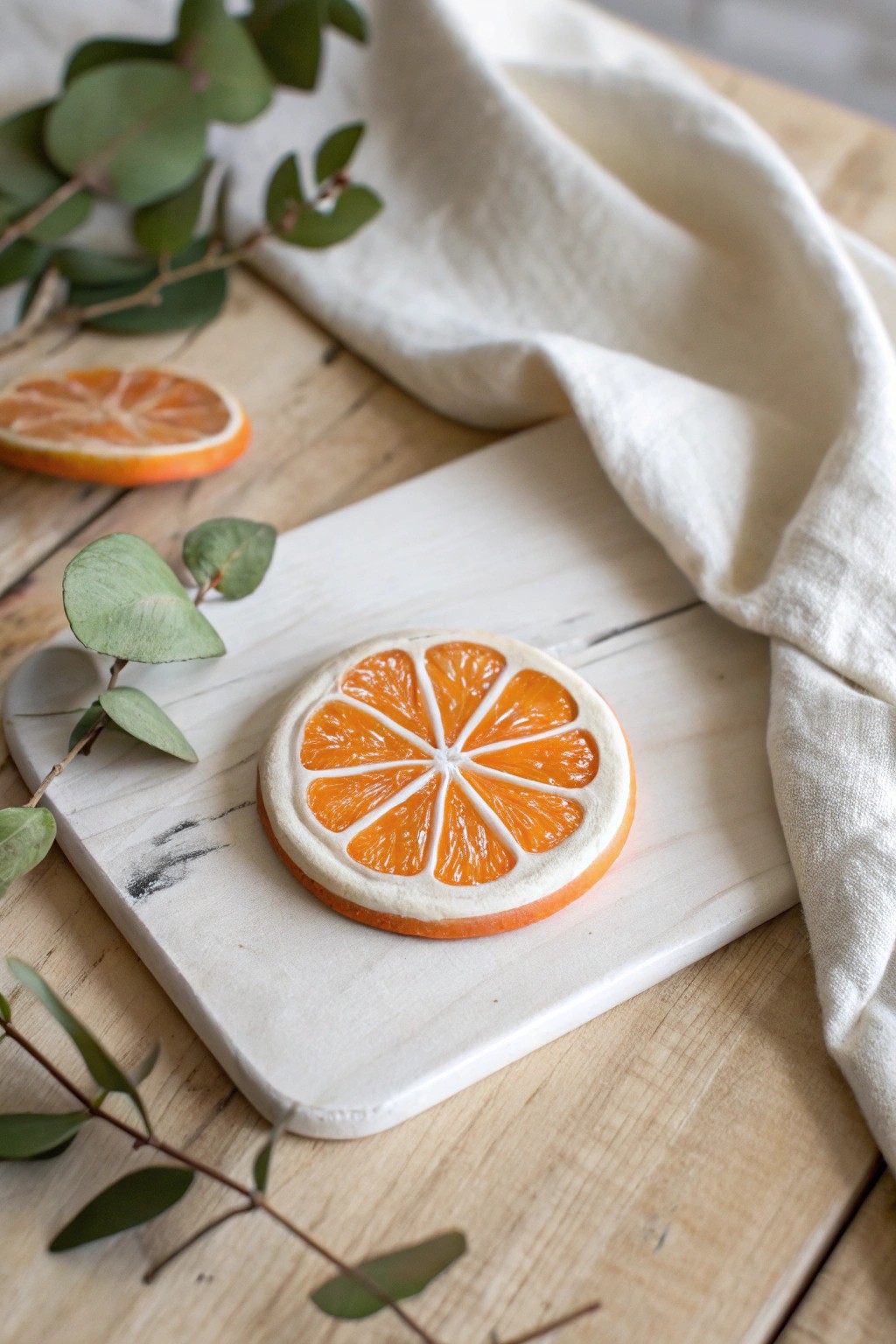 Bring a slice of sunshine to your space with this handcrafted clay fruit magnet—simple, fresh, and irresistibly cute.