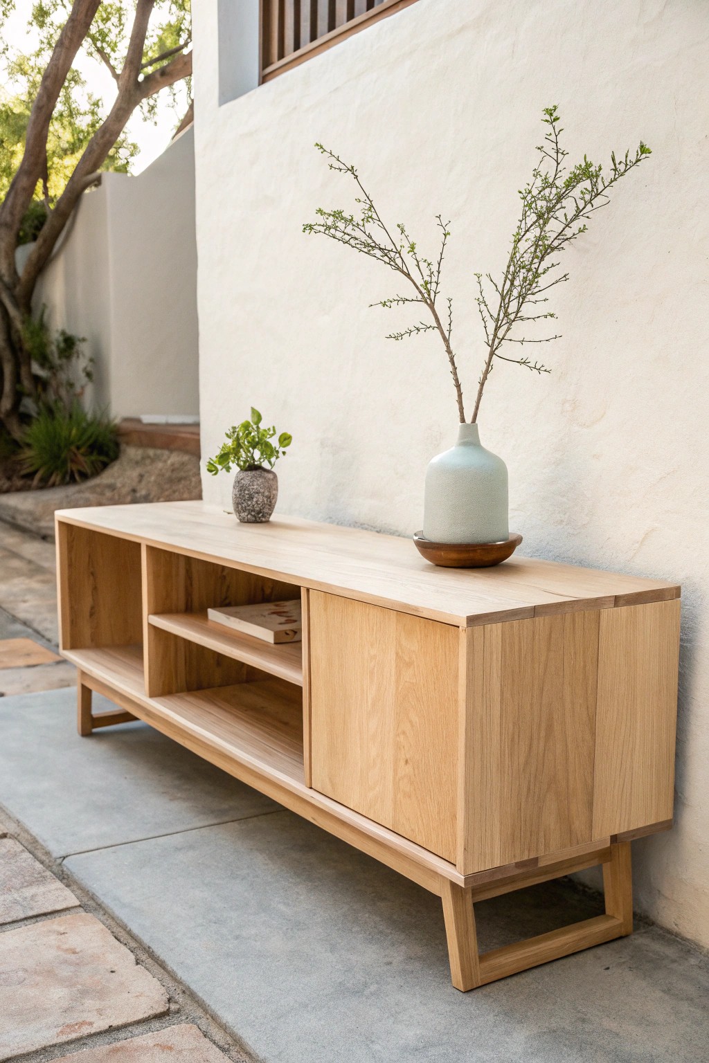 Effortless style: a modular console for modern, minimalist living.