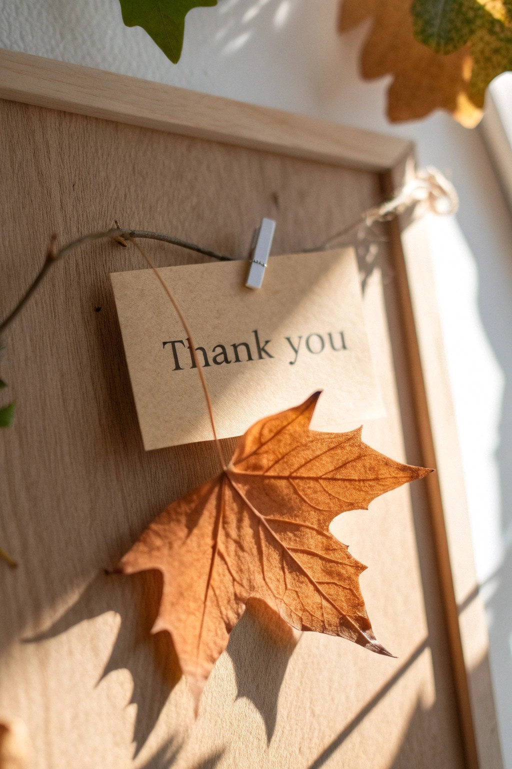 Celebrate gratitude with a handcrafted leaf—simple, natural, and meaningful.