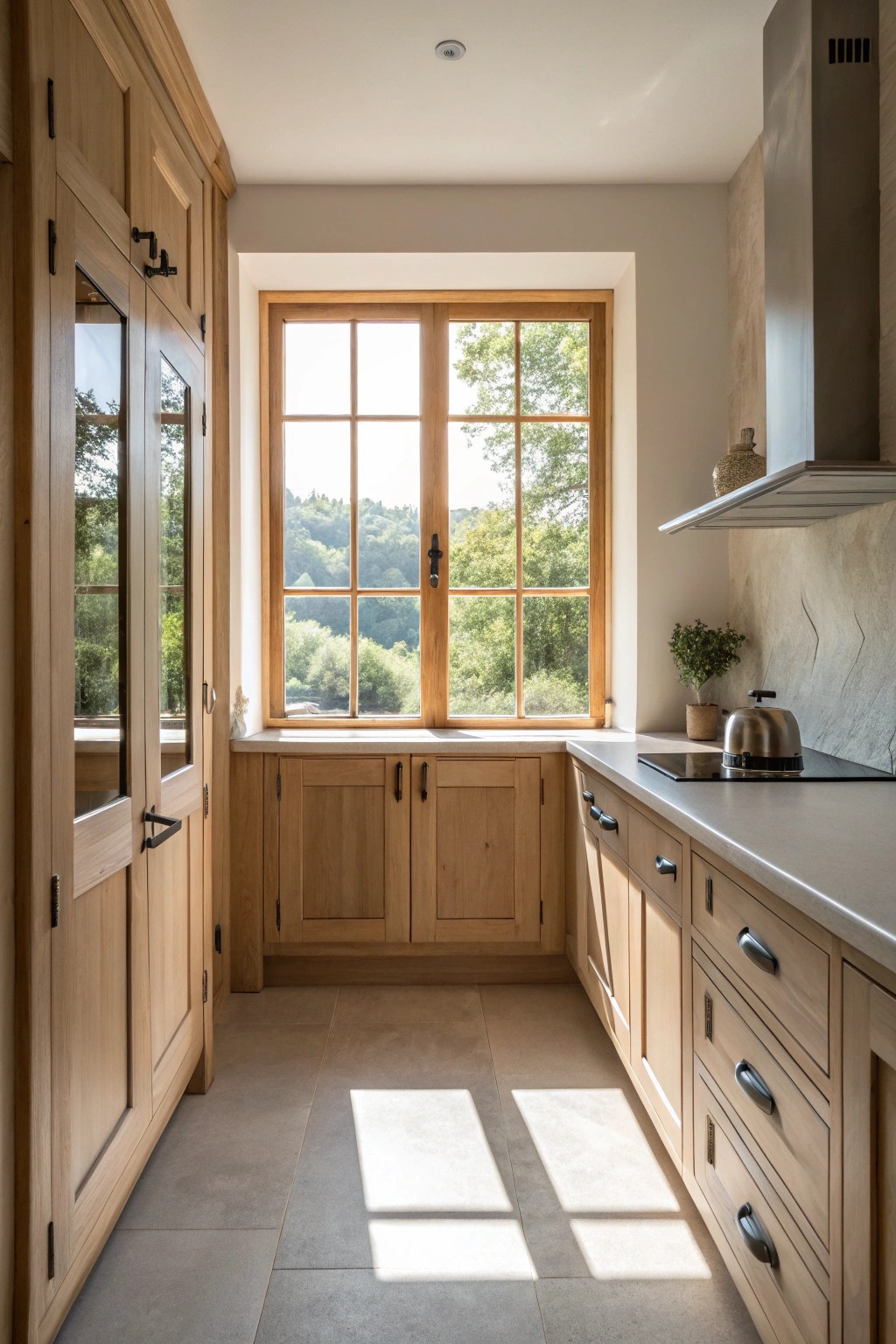 Let the light in—transform your galley kitchen with a stunning window centerpiece.