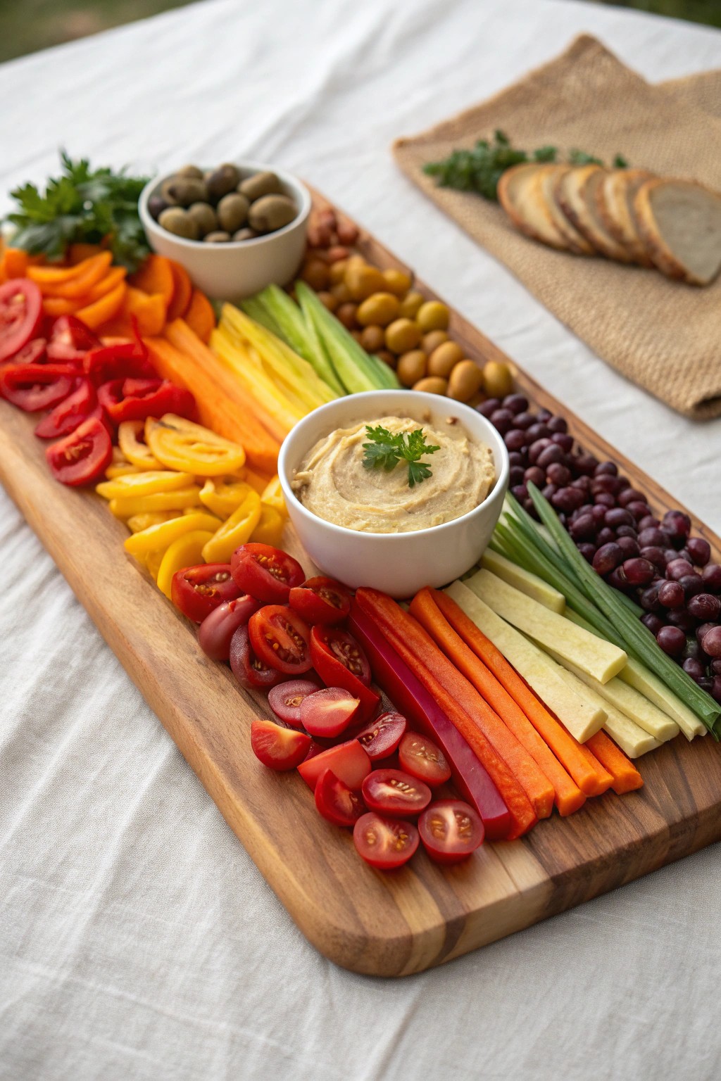 Vegan Rainbow Board: a feast for the eyes and the palate.