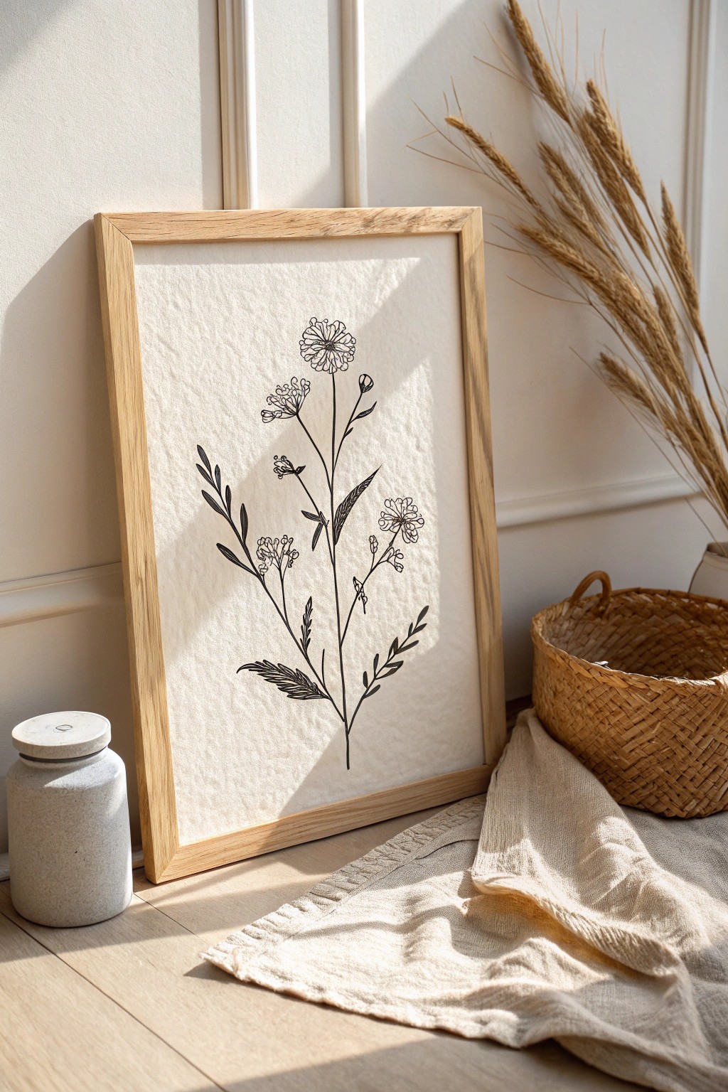 Elevate your space with hand-drawn botanicals—where simplicity meets soulful creativity.