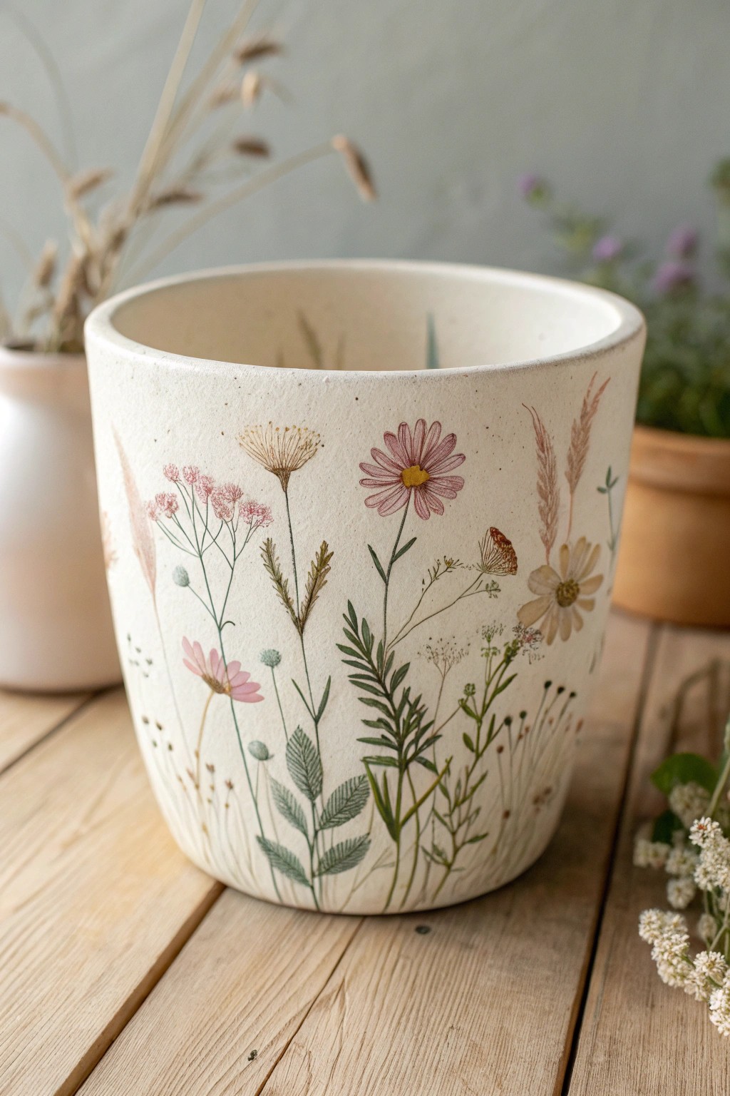 A touch of wildflower magic for your favorite pot—simple, sweet, and handcrafted.
