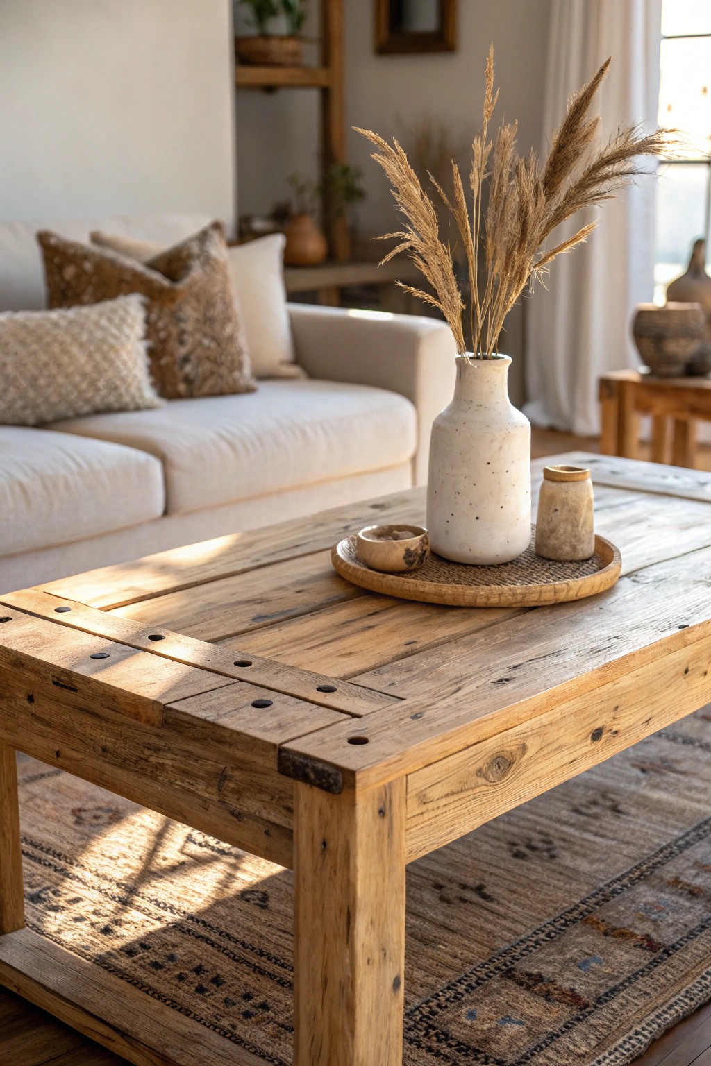 Celebrate natural beauty—let reclaimed wood tell its story in your living room.