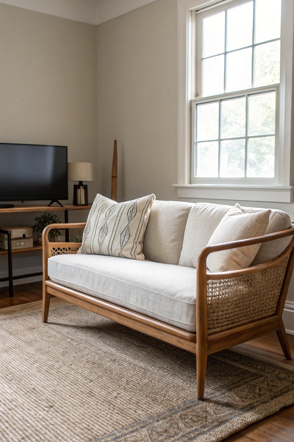 Elevate your small living room with low-profile, handcrafted seating that feels open and effortlessly stylish.