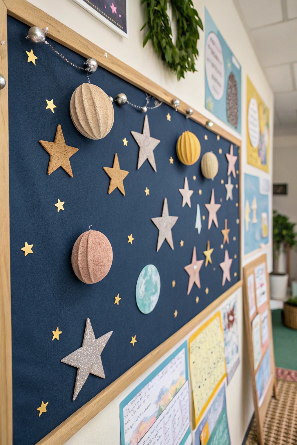 Elevate your classroom with a handcrafted themed bulletin board—where creativity meets natural beauty.