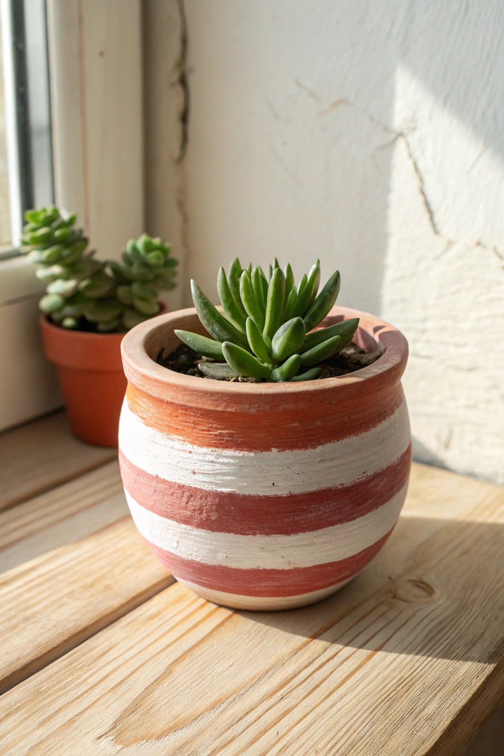 Handcrafted mini clay pot – where bold design meets natural beauty.