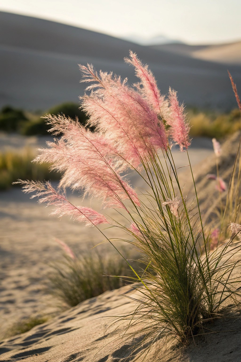Let pink muhly grass bring soft movement and natural artistry to your desert landscape.
