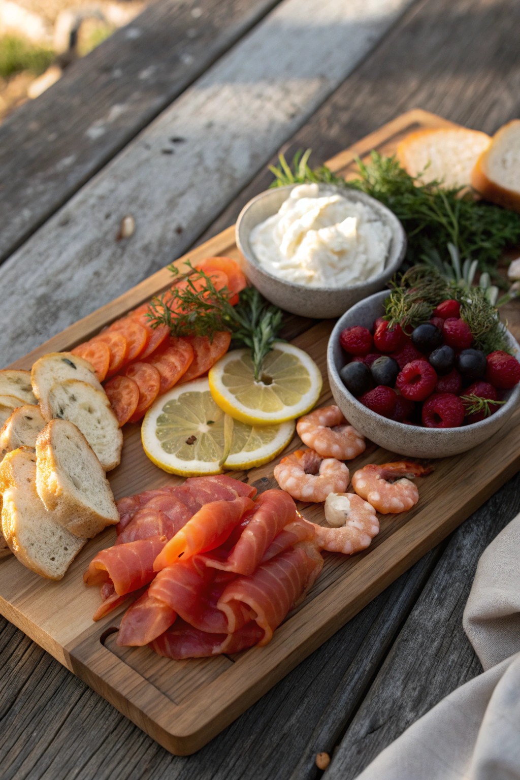Elevate your evening with a simple, stunning seafood grazing board.