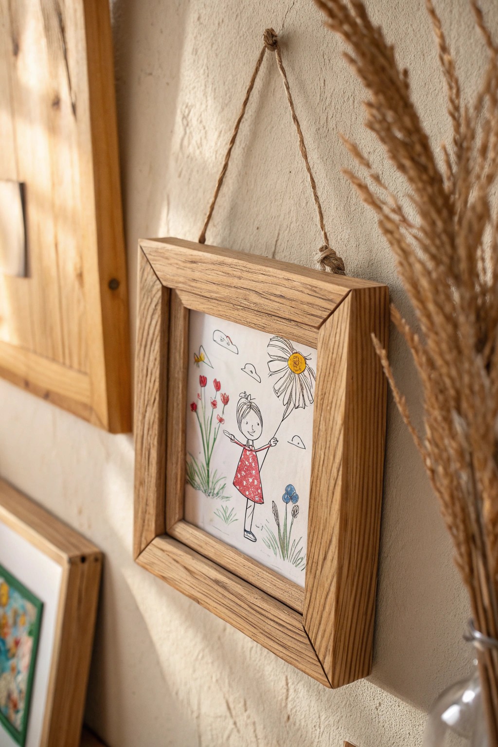 Celebrate your child’s creativity with a beautifully framed gallery wall masterpiece.