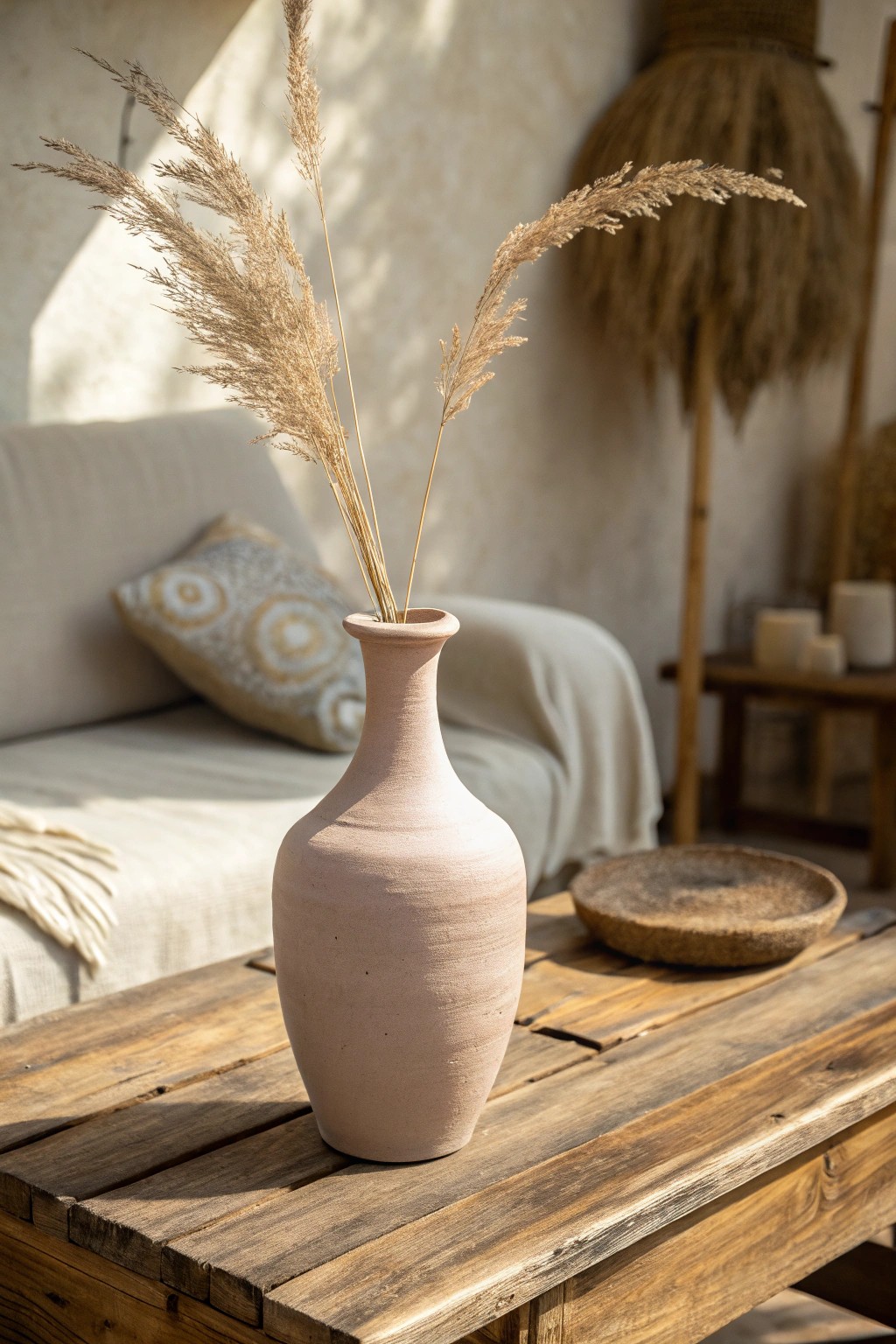 Elevate your space with earthy neutrals and artisanal touches.