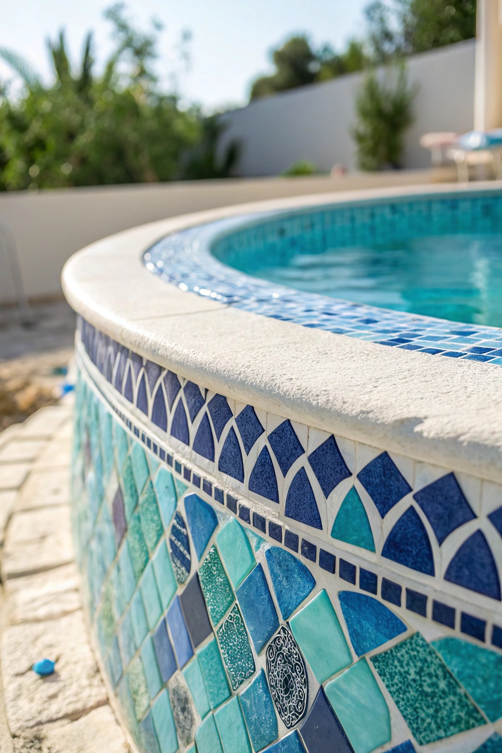 Bring Mediterranean charm home with vibrant mosaic tile accents.