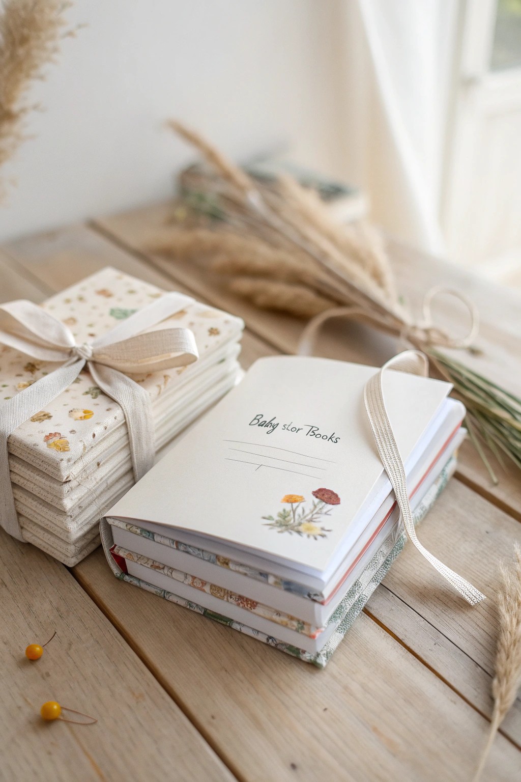 A charming bundle of baby’s first books—thoughtful, timeless, and ready to spark bedtime stories.