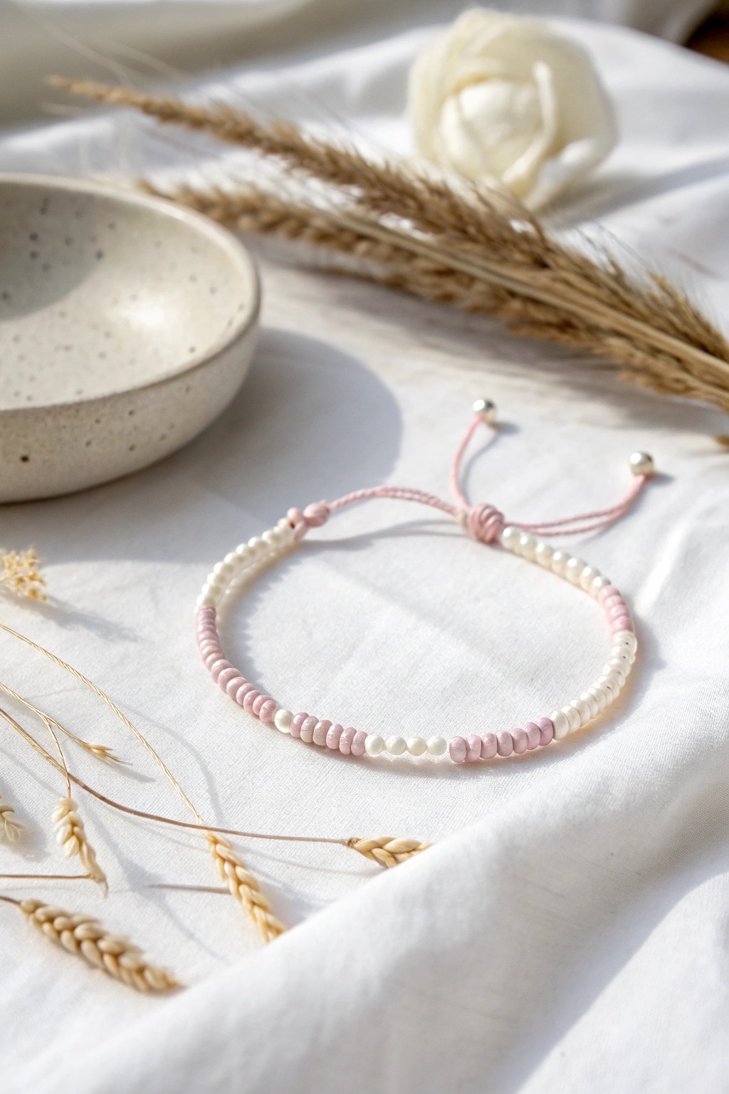 Elegance in simplicity—a single-thread friendship bracelet for a subtle, meaningful touch.