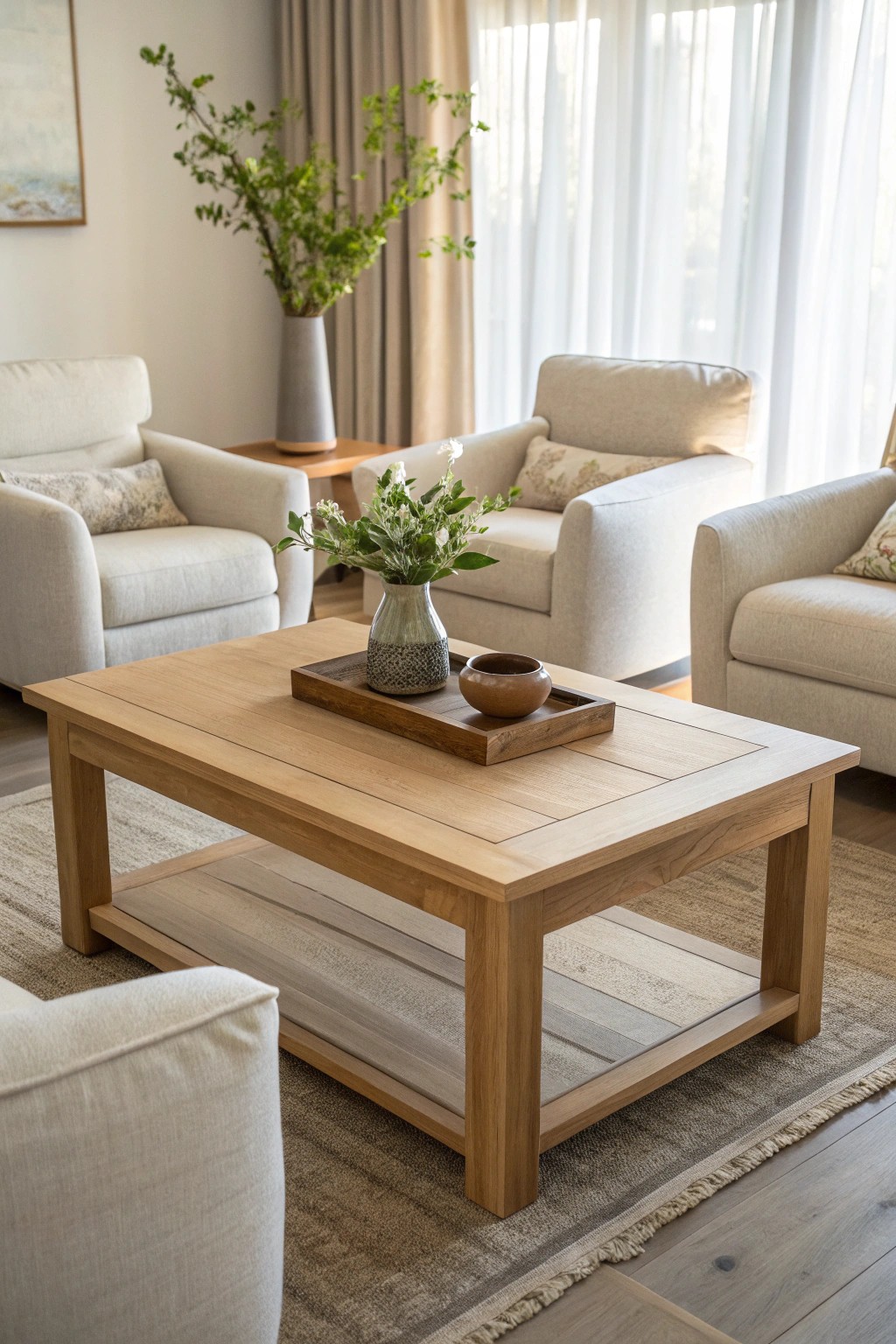 Effortless gatherings: The beauty of a U-shaped seating arrangement for stylish, welcoming living rooms.